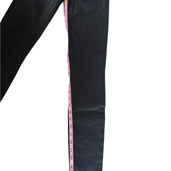 AGOLDE Black Coated Skinny Jeans High Rise Stretch Size 27 - Picture 6 of 7
